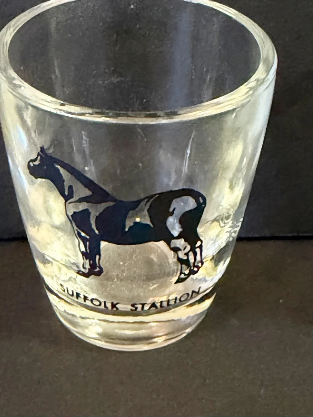 Hazel Atlas Shot Glasses MCM Pony Horse Breed Stallion Jigger Equestrian Set 5x